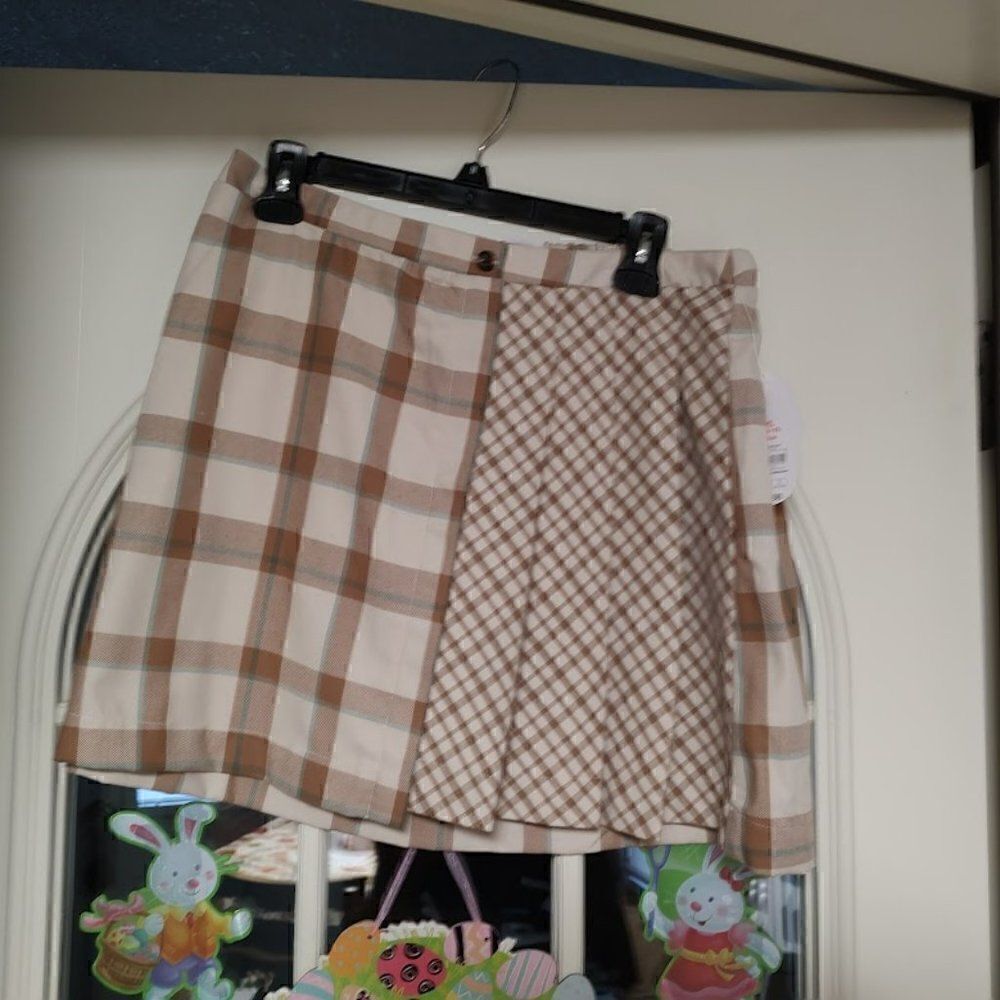 New Wonder Nation Khaki Pleated Skort Size Girl's 14/16 plus